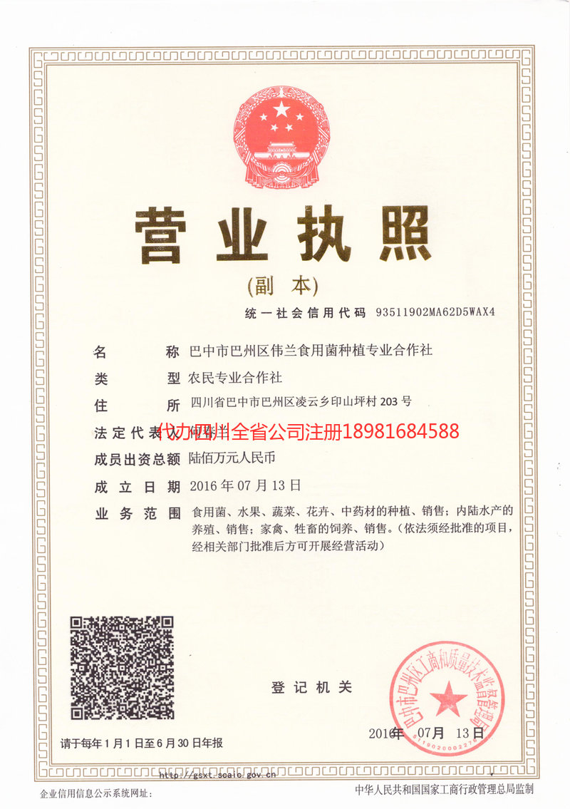 池州池州伟兰食用菌种植专业合作社